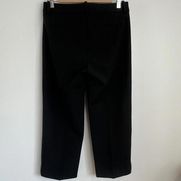 J. Crew 365 Women's Size 6 Black Pleated Cropped Dress Pants Stretch Office Work - Picture 1 of 14